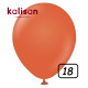 18 inch Retro Latex Balloons Rust Orange - 25 Pcs