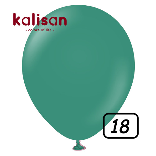 18 inch Retro Latex Balloons Sage - 25 Pcs