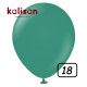 18 inch Retro Latex Balloons Sage - 25 Pcs