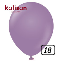 18 inch Retro Latex Balloons Lavender - 25 Pcs