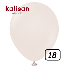 18 inch Retro Latex Balloons White Sand - 25 Pcs
