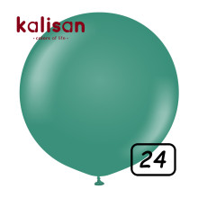 24 inch Retro Latex Balloons Sage - 2 Pcs