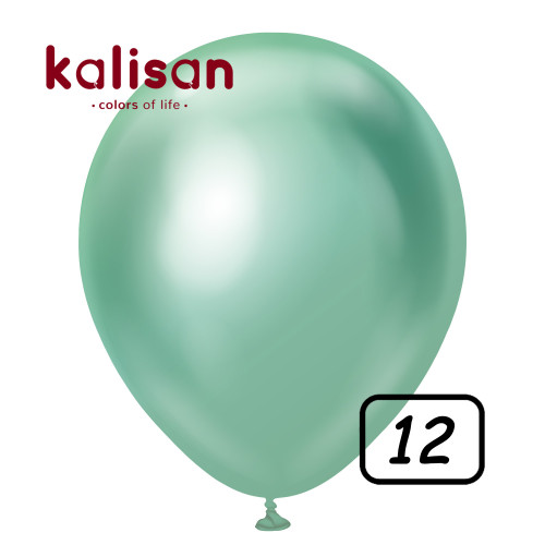 12 inch balloon chrome Green 50 pcs