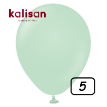 5 inch balloon Macaron Matte Green 100 pcs