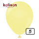 5 inch balloon Macaron Matte Yellow 100 pcs