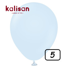 5 inch balloon Macaron Matte Baby Blue 100 pcs