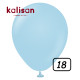 18 inch balloon Macaron Matte Blue 25 pcs