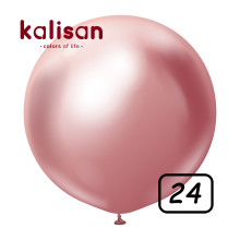 24 inch balloon chrome Pink 2 pcs