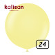 24 inch balloon Macaron Matte Yellow 2 pcs