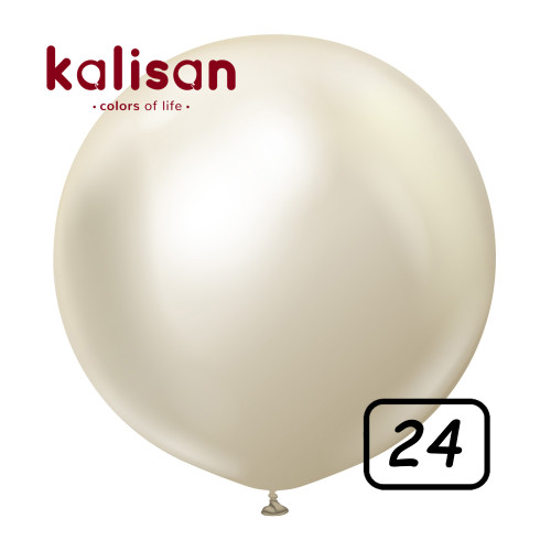 24 inch balloon chrome White Gold 2 pcs