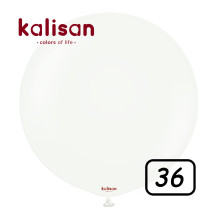 36 inch Standard Latex Balloons White - 2 Pcs