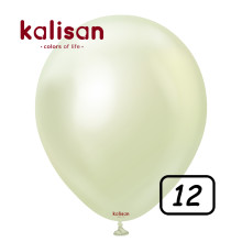 12 inch balloon chrome Green Gold 50 pcs