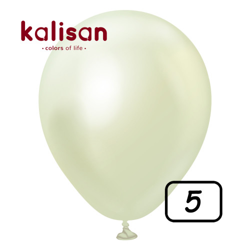5 inch balloon chrome Green Gold 100 pcs