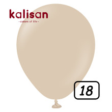 18 inch balloon Standard Hazelnut 25 pcs