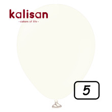 5 inch Retro Latex Balloons White - 100 Pcs