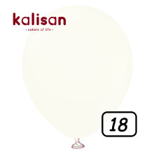 18 inch Retro Latex Balloons White - 25 Pcs