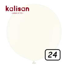 24 inch Retro Latex Balloons White - 2 Pcs