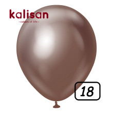 18 inch balloon chrome Chocolate 25 pcs