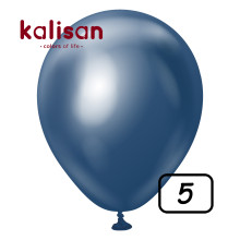 5 inch balloon chrome Navy 100 pcs