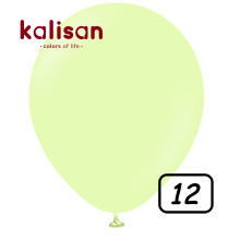 12 inch balloon Macaron Pistachio - 100 pcs