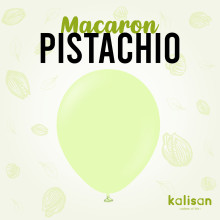 12 inch balloon Macaron Pistachio - 100 pcs
