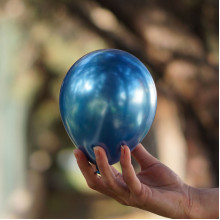 5 inch balloon chrome Blue 100 pcs