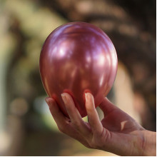 5 inch balloon chrome Pink 100 pcs