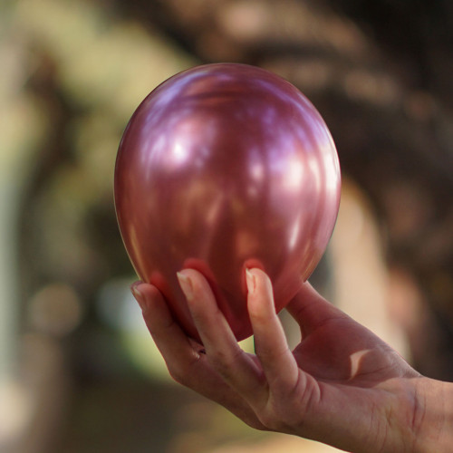 5 inch balloon chrome Pink 100 pcs