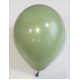 12 inch Retro Latex Balloons Eucalyptus - 100 Pcs
