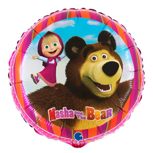 18 inch Masha & Bear Foil Balloons 18 inch Masha & Bear Foil Balloons