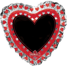 بالون حب 28 إنش يمكن الكتابه على البالون (غير مغلف)