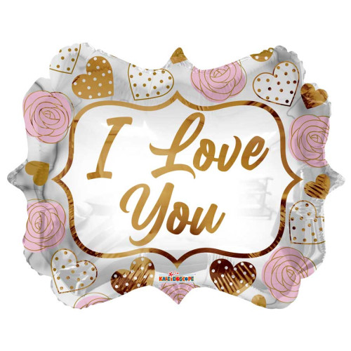 18 inch PR LOVE ROSES AND HEARTS MARQUEE 18 inch PR LOVE ROSES AND HEARTS MARQUEE