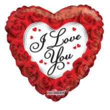 بالون حب باقة ورود 18 إنش