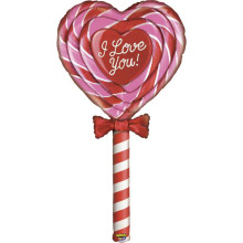 60 inch Special Delivery Love Lollipop Jumbo Foil balloon