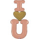 60 inch Special Delivery Rose Gold I Heart You Foil balloon 60 inch Special Delivery Rose Gold I Heart You Foil balloon