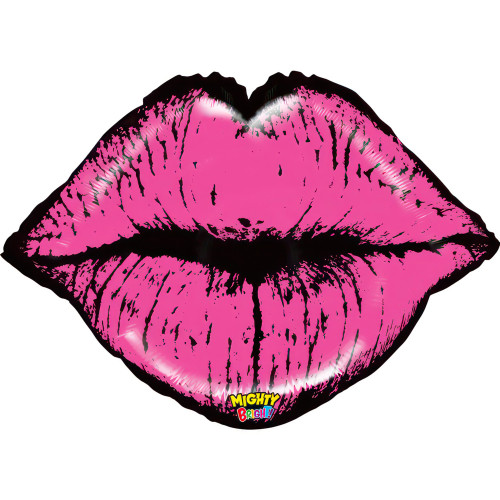 30 inch Mighty Bright Lips Foil balloon 30 inch Mighty Bright Lips Foil balloon