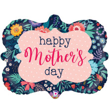 30 inch Mother’s Day Navy Frame Foil balloon