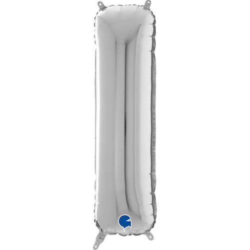 26 inch Letter I silver Foil Balloons