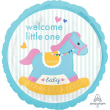 18 inch HX BABY SHOWER ROCKING HORSE Foil balloon