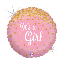 18 inch Glittering It’s A Girl Foil balloon 18 inch Glittering It’s A Girl Foil balloon