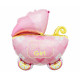 23 inch Foil balloon Baby Carriage, pink