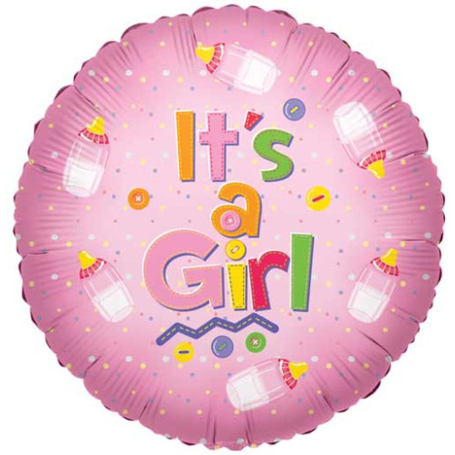 18 inch SV IT'S A GIRL BABY BOTTLE