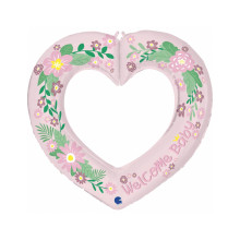 41 inch Linky Heart Baby Girl Foil balloon