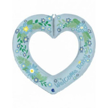41 inch Linky Heart Baby Boy Foil balloon