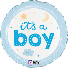 18 inch It's a Boy Onesie Foil balloon