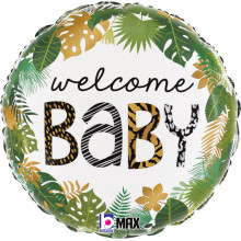 18 inch Jungle Welcome Baby Foil balloon