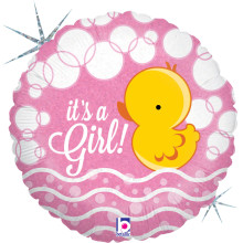 18 inch Bubble Ducky Girl balloon