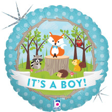 18 inch Woodland Baby Boy balloon 18 inch Woodland Baby Boy balloon