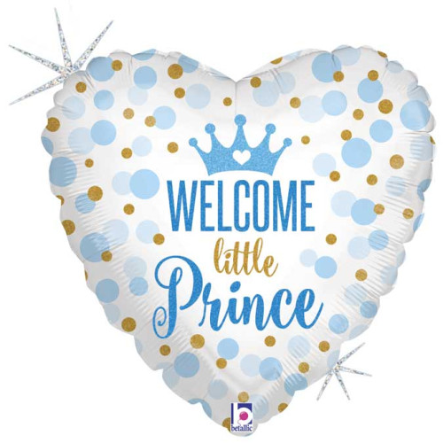 18 inch Glitter Baby Prince Foil balloon