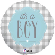 بالون مولود ولادي مربعات 18 إنش